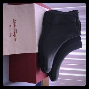 Salvatore Ferragamo Men’s Black Dress Boots